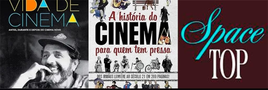 Livros sobre cinema com logo spacetop