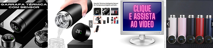 Anúncio Garrafa Térmica Inteligente Sensor De Temperatura Digital